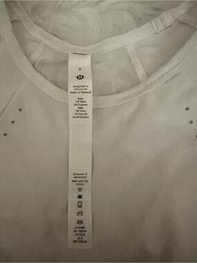 lululemon athletica White Short-Sleeve Athletic Tee
